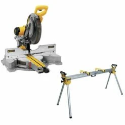 DeWALT Scie Circulaire à Onglets Incl. Piètement DE7023 - DWS780KIT