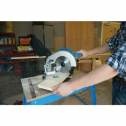 SILVERLINE SCIE RADIALE COMBINEE 210 MM 1400 W -Scie électrique stationnaire Soldes 12973766 4