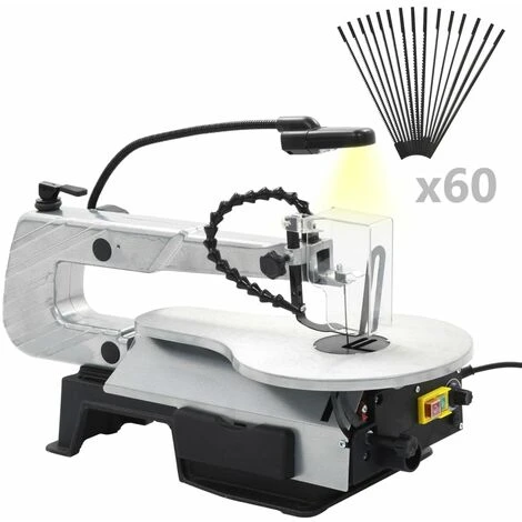 VidaXL Scie à Chantourner à éclairage Acier Profondeur De Coupe 406 Mm 7 VidaXL Scie à Chantourner à éclairage Acier Profondeur De Coupe 406 Mm – Image 5