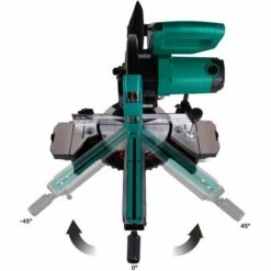 VONROC Scie à Onglet Radiale - 2000W - Lame De Scie 40 Dents Ø 216mm , Laser Et LED Inclus -Scie électrique stationnaire Soldes 13648926 5