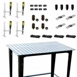 STRONGHAND TOOLS Kit Pour La Fixation De Tubes Carrés Table FixturePoint + Brides + Accesoires TBHKM100 -Scie électrique stationnaire Soldes 14468224 3