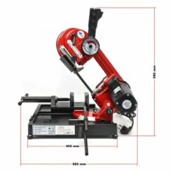 WILTEC Scie à Ruban Mobile Pour Métaux 1500W 20-70m/min Profondeur De Coupe 105mm Avec Lame De Scie -Scie électrique stationnaire Soldes 14647840 3