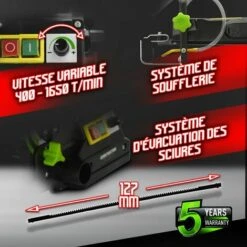 CONSTRUCTOR Scie à Chantourner 120 W Avec Vitesse Variable -Scie électrique stationnaire Soldes 15087524 4