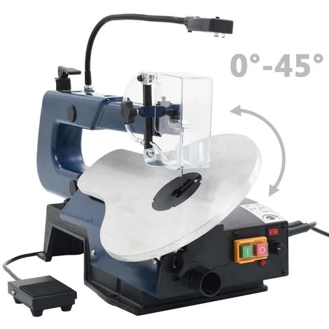 VidaXL Scie A Chantourner Electrique Avec Pedale Et Lampe LED 125 W 5 VidaXL Scie A Chantourner Electrique Avec Pedale Et Lampe LED 125 W – Image 3