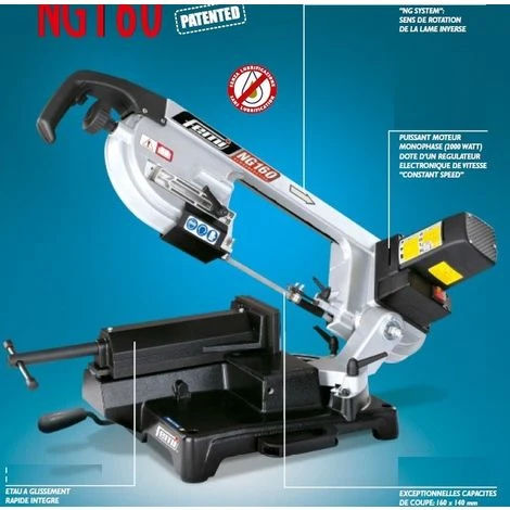 FEMI FRANCE Scie à Ruban Métal FEMI Coupe Rapide +50% - Coupe Max.160mm - NG160 4 FEMI FRANCE Scie à Ruban Métal FEMI Coupe Rapide +50% - Coupe Max.160mm - NG160 – Image 2