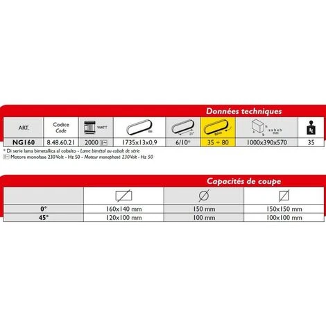 FEMI FRANCE Scie à Ruban Métal FEMI Coupe Rapide +50% - Coupe Max.160mm - NG160 5 FEMI FRANCE Scie à Ruban Métal FEMI Coupe Rapide +50% - Coupe Max.160mm - NG160 – Image 3