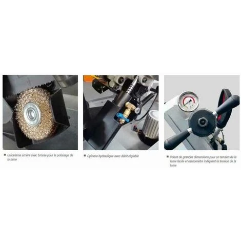 FEMI FRANCE Scie à Ruban Stationnaire Métal FEMI Descente Automatique - Coupe Max. 225mm - N250DAXL 5 FEMI FRANCE Scie à Ruban Stationnaire Métal FEMI Descente Automatique - Coupe Max. 225mm - N250DAXL – Image 3