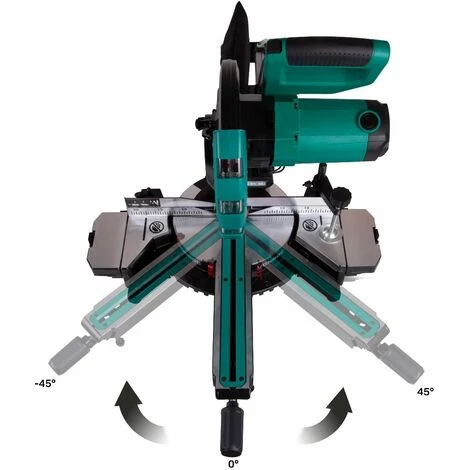 VONROC Scie à Onglet Radiale - 2200W – Lame De Scie Ø 254 Mm 60 Dents, Laser Et LED Inclus 6 VONROC Scie à Onglet Radiale - 2200W – Lame De Scie Ø 254 Mm 60 Dents, Laser Et LED Inclus – Image 4