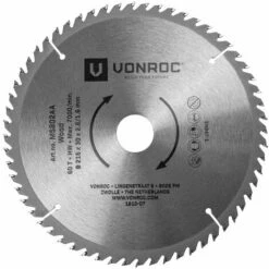 VONROC Lame De Scie Universelle. 216 Mm De Diamètre – 60 Dents – MS802AA 8 VONROC Lame De Scie Universelle. 216 Mm De Diamètre – 60 Dents – MS802AA -Scie électrique stationnaire Soldes 16165456 3