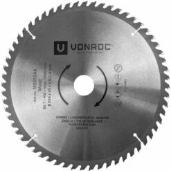 VONROC Lame De Scie Universelle. 254 Mm De Diamètre – 60 Dents – MS803AA -Scie électrique stationnaire Soldes 16165460 3