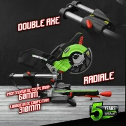 CONSTRUCTOR Scie Onglets Radiale 1800w-210mmavec Laser Et Double Inclinaison 10 CONSTRUCTOR Scie Onglets Radiale 1800w-210mmavec Laser Et Double Inclinaison -Scie électrique stationnaire Soldes 16752228 4