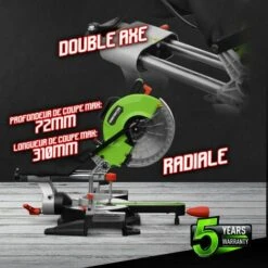 Scie à Onglets Radiale 1800W - 254mm - Constructor -Scie électrique stationnaire Soldes 16779443 3