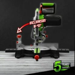 Scie à Onglets Radiale 1800W - 254mm - Constructor -Scie électrique stationnaire Soldes 16779443 4