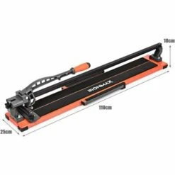 COSTWAY Coupe Carrelage Manuel Longueur De Coupe 910MM Découpeuse En Céramique Épaisseur De Coupe 14MM Angle Réglable 0 °-60 ° -Scie électrique stationnaire Soldes 16894968 5