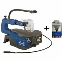 SCIE A CHANTOURNER BOIS PLASTIQUE MÉTAL SCHEPPACH DECO-FLEX+KIT 60 LAMES DE SCIE