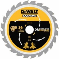 DEWALT Lames De Scie à Onglet Ø 250 Mm Alésage 30 Mm 60 Dents XR Extreme Runtime