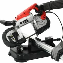 YOUTHUP Scie à Ruban Avec Base Et Mallette Portable Acier - Noir Et Rouge -Scie électrique stationnaire Soldes 21675810 2