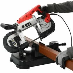 Topdeal Scie à Ruban Avec Base Et Mallette Portable Acier 9 Topdeal Scie à Ruban Avec Base Et Mallette Portable Acier -Scie électrique stationnaire Soldes 22967019 3