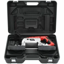 Hommoo Scie A Ruban Avec Base Et Mallette Portable Acier HDV05302 -Scie électrique stationnaire Soldes 24999171 4