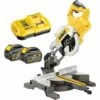 DeWALT DCS777T2 Scie à Onglets Radiale Sans Fil à Batteries 216mm 80mm 54V FlexVolt -Scie électrique stationnaire Soldes 25459220 1