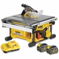 DeWALT DCS7485T2 Scie à Table Sans Fil 54V/6Ah XR FLEXVOLT 210mm 2 Batteries