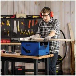 MSW Scie Sur Table Électrique Lame Circulaire D'un Diamètre De 210mm Moteur De 900w - Argent -Scie électrique stationnaire Soldes 28259328 4