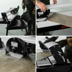 EBERTH 620 Mm Coupe Carrelage électrique Avec Laser (Pivotant Progressivement Jusquà 45°, 36 Mm Profondeur De Coupe, Disque En Diamant) -Scie électrique stationnaire Soldes 2987400 4