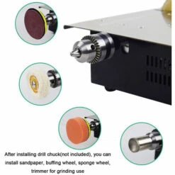 ASUPERMALL Mini Multifonctions Scie A Table A Angle Reglable Electrique De Bureau Scies Menage Bricolage Coupe Meuler Machine A Bois Lathe -Scie électrique stationnaire Soldes 29980103 4