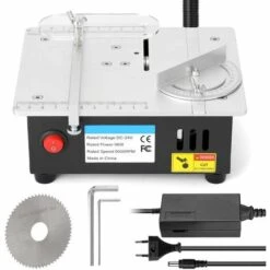 ASUPERMALL Mini Multifonctions Scie A Table Electrique De Bureau Scies Petit Menage Bricolage Outil De Coupe Du Bois Banc Lathe Machine