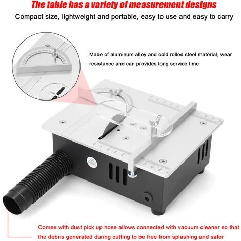 ASUPERMALL Mini Multifonctions Scie A Table Electrique De Bureau Scies Petit Menage Bricolage Outil De Coupe Du Bois Banc Lathe Machine 5 ASUPERMALL Mini Multifonctions Scie A Table Electrique De Bureau Scies Petit Menage Bricolage Outil De Coupe Du Bois Banc Lathe Machine – Image 3