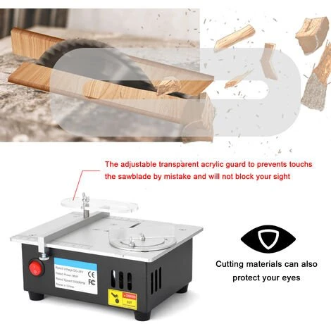 ASUPERMALL Mini Multifonctions Scie A Table Electrique De Bureau Scies Petit Menage Bricolage Outil De Coupe Du Bois Banc Lathe Machine 7 ASUPERMALL Mini Multifonctions Scie A Table Electrique De Bureau Scies Petit Menage Bricolage Outil De Coupe Du Bois Banc Lathe Machine – Image 5