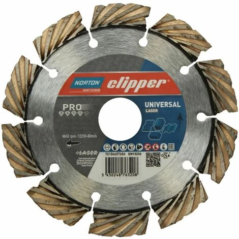 Norton Clipper Disques Diamant Norton Clipper Diamanttrennscheibe Pro Universal Laser - 115x22,2 Mm 3 Norton Clipper Disques Diamant Norton Clipper Diamanttrennscheibe Pro Universal Laser - 115x22,2 Mm