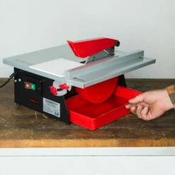 EBERTH 600 Watt Coupe Carrelage électrique (Pivotant Progressivement Jusquà 45°, 180 Mm Disque En Diamant, Bain Deau) Coupe Carreaux Machine à Découper -Scie électrique stationnaire Soldes 3336944 4