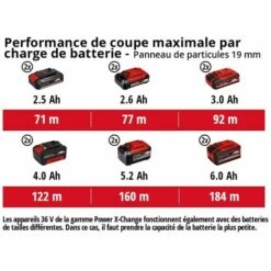 Einhell Scie Circulaire Sur Table Sans Fil TE-TS 36/210 Li-Solo Power X-Change (36V, 3,800 Trs/min, Lame Ø210 X ø30 Mm, Table En Aluminium) Livré Sans Batterie Ni Chargeur -Scie électrique stationnaire Soldes 36889524 4
