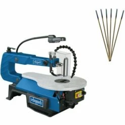 Pack SCHEPPACH Scie à Chantourner 405 Mm - 120W - SD1600V - Lot De 6 Lames - 25 Dents
