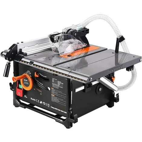 TACKLIFE Scie Sur Table, Scie à Table Sans Poussière Avec Moteur Puissant, Taux D'Aspiration Des Copeaux De 98%, Coupe Inclinée à 45°, Table Extensible-TLTS02A 2 TACKLIFE Scie Sur Table, Scie à Table Sans Poussière Avec Moteur Puissant, Taux D'Aspiration Des Copeaux De 98%, Coupe Inclinée à 45°, Table Extensible-TLTS02A