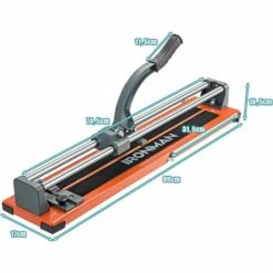 GOPLUS Coupe-Carreaux Manuel Avec Cadran En Alliage Amovible Et Pieds De Support, Longueur De Coupe 600 MM, ?paisseur De Coupe Maximale 12 MM, Angle De Coupe 0-60° Pour Professionnels Et Débutants -Scie électrique stationnaire Soldes 40243510 5