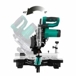 VONROC Scie à Onglet Radiale 2200W – 216mm – Compacte - Laser Et Lampe LED Intégrée - Extensions De Table -Scie électrique stationnaire Soldes 42815844 3