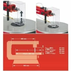 EINHELL Scie A Chantourner 120W TC-SS 405 E -Scie électrique stationnaire Soldes 46284241 3