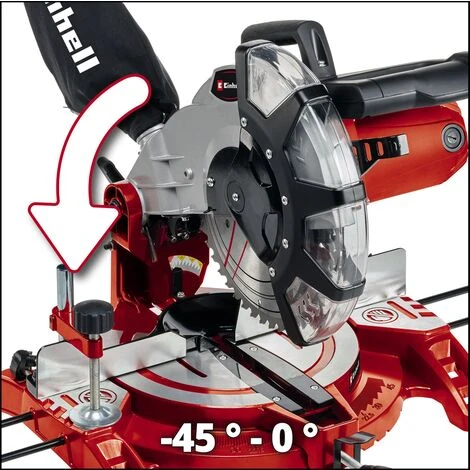 Einhell Scie à Onglet TC-MS 2513 L (1600 W, 48 Dents, Largeur De Coupe Maximale : 120 Mm, Sac à Poussière Et Blocage De Sécurité) 5 Einhell Scie à Onglet TC-MS 2513 L (1600 W, 48 Dents, Largeur De Coupe Maximale : 120 Mm, Sac à Poussière Et Blocage De Sécurité) – Image 3