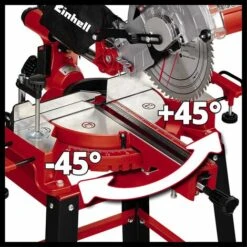 Einhell Scie à Onglet Radiale TC-SM 2531/2 U (1 900 W, 4 800 Tours/min, Système De Glissière Intégré Pour Pièces Jusqu’à 310 Mm De Largeur, Laser Intégré, Avec Lame Aux Carbures De Tungstène Précise) -Scie électrique stationnaire Soldes 47881423 3
