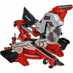 Einhell Scie à Onglet Radiale TE-SM 254 Dual (puissance De 2 100 W, Fonction De Traction, Laser, Réglage D’angles Rapide, Blocage D’arbre « Spindle-Lock », Vendue Avec Lame Aux Carbures De Tungstène)