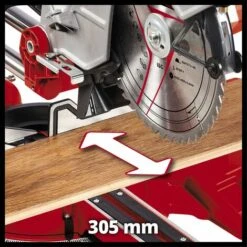 Einhell Scie à Onglet Radiale TC-SM 254 (1900 W, Fonction De Traction Sur Double Glissière, Table Pivotante à Réglage Rapide Et Butées D’angles, Laser, Vendue Avec Lame Aux Carbures De Tungstène) -Scie électrique stationnaire Soldes 47881431 3