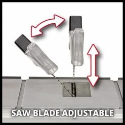 Einhell Scie Circulaire à Table TC-TS 2225 U (max. 2200 W, Lame De Scie Ø254 X ø30 Mm, Butée Parallèle/angle, Démarrage Progressif, Lame De Scie Inclinable, Réglage En Hauteur Jusqu'à 80 Mm) -Scie électrique stationnaire Soldes 47881437 4