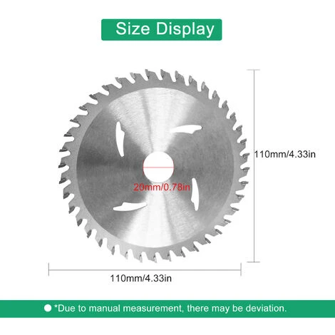 SUPERSELLER Scie Sur Table Disque De Coupe De Roue De Scie En Acier Allié De Lame De Scie Circulaire De 4, 5 Pouces à 40 Dents Pour La Coupe Acrylique En Plastique De Bois (1 PCS), Argent - Argent 5 SUPERSELLER Scie Sur Table Disque De Coupe De Roue De Scie En Acier Allié De Lame De Scie Circulaire De 4, 5 Pouces à 40 Dents Pour La Coupe Acrylique En Plastique De Bois (1 PCS), Argent - Argent – Image 3