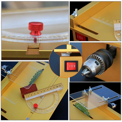 SUPERSELLER Scie Sur Table Mini Scie à Table 100W Avec Jauge à Onglets Scie De Bureau électrique Multifonctionnelle 7500 Tr/min Vitesse Réglable 27MM Profondeur De Coupe Avec Plusieurs Accessoires Pour Le Travail Du Bois De Bricolage, Prise EU Avec Plusieurs Accessoi 7 SUPERSELLER Scie Sur Table Mini Scie à Table 100W Avec Jauge à Onglets Scie De Bureau électrique Multifonctionnelle 7500 Tr/min Vitesse Réglable 27MM Profondeur De Coupe Avec Plusieurs Accessoires Pour Le Travail Du Bois De Bricolage, Prise EU Avec Plusieurs Accessoi – Image 5