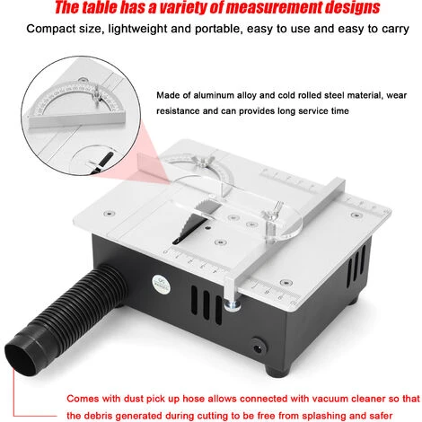 SUPERSELLER Scie Sur Table Mini Scie à Table Multifonctionnelle Scies De Bureau électriques Petit Ménage Bricolage Outil De Coupe Machine De Tour à Bois, Prise UE - Prise UE 7 SUPERSELLER Scie Sur Table Mini Scie à Table Multifonctionnelle Scies De Bureau électriques Petit Ménage Bricolage Outil De Coupe Machine De Tour à Bois, Prise UE - Prise UE – Image 5