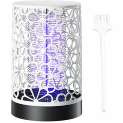 LIFCAUSAL Lampe De Piège à Choc électrique Nouveau Style USB Photocatalyseur Usage Domestique à Faible Bruit Bug Zapper Blanc