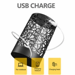 LIFCAUSAL Lampe De Piège à Choc électrique Nouveau Style USB Photocatalyseur Usage Domestique à Faible Bruit Bug Zapper Blanc -Scie électrique stationnaire Soldes 51372580 4