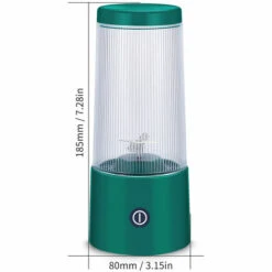 LIFCAUSAL Blender Portable Quatre Cutters Juicer Cup 350ml Fruit Mixing Machine Amovible Cup USB Rechargeable Pour Sports Voyage Et Plein Air Bleu -Scie électrique stationnaire Soldes 51373385 3